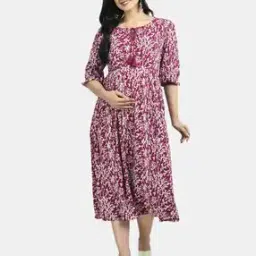 Women Floral A-line Dress-picture-17
