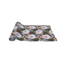 Dakshya Industries Green & White Floral Printed PVC Shelf Liner-38