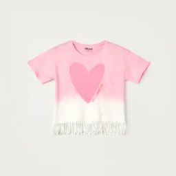 Girls Graphic Print Regular Fit Round-Neck T-Shirt-image-32