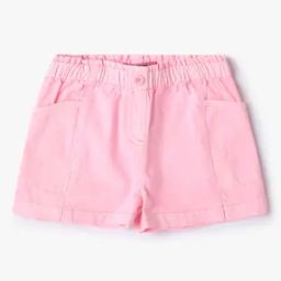 Cotton Shorts with Patch Pockets-image-32