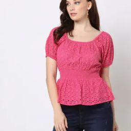 Schiffli Embroidered Top-42