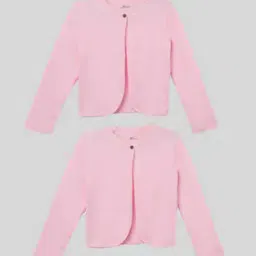 Pack of 2 Girl Front Open Shrugs with Full-Length Sleeves-10