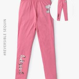 Snoopy Print Basic Leggings-image-10