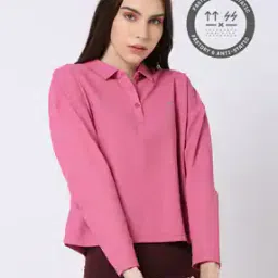 Logo Print Boxy Fit Polo T-Shirt-image-45