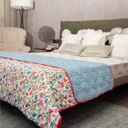 120 GSM Quilted Reversible AC Room Single Blanket-45