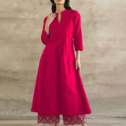 Women A-Line Kurta Set-image-19