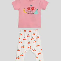 Girls Graphic Print T-Shirts & Pants Set-image-10