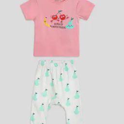 Girls Graphic Print T-Shirts & Pants Set-picture-10