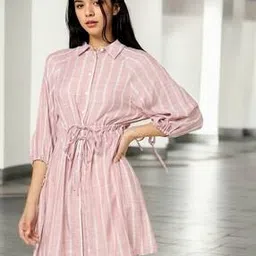 Women Striped Relaxed Fit Tunic-image-45
