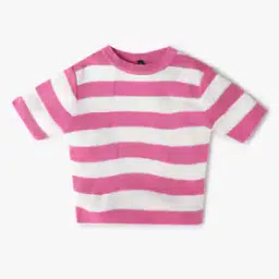 Girls Striped Crew-Neck Pullover-image-37