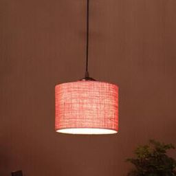 Jute Shade Hanging Lamp-image-86