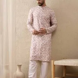 swagg india Men Embroidery Long Kurta-picture-22