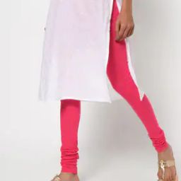 Mid-Rise Leggings with Elasticated Waist-image-56