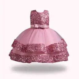 Girls Embroidery Fit and Flare Dress-image-6