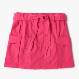 A-Line Skirt with Flap Pockets-image-43