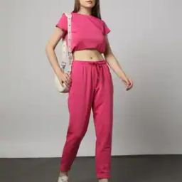 Regular Fit Joggers with Elasticated Drawstring Waist-image-75