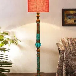  Mid Century Modern Hand Turned Floor Lamp -image-22