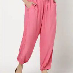 Women Tapered Fit Harem Pants-image-12