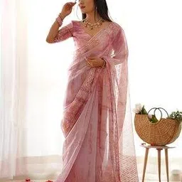 Women Saree With Blouse Piece-image-37