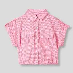 Girls Patterned Relaxed Fit Shirt-picture-18