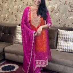 Women Embroidery Straight Kurta Set-image-74