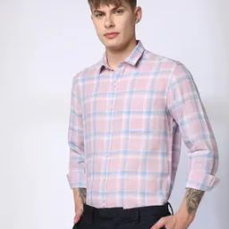 Men Checked Slim Fit Shirt-6