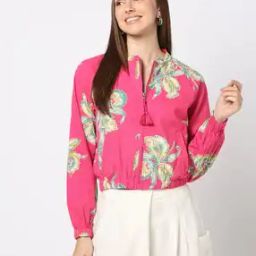 Floral Printed Seersucker Jacket-31