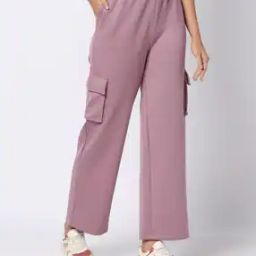 Women Regular Fit Cargo Track Pants-image-32