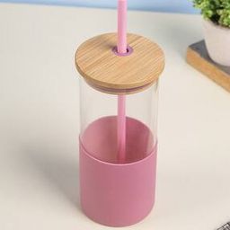 Borosilicate Glass Sipper With Straw-image-81