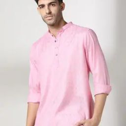 Men Slim Fit Short Kurta-image-6