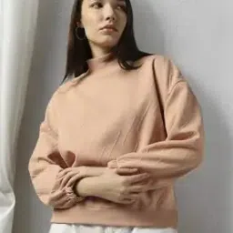 Women Geometric-Knit Regular Fit Sweatshirt-11