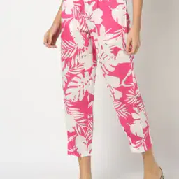 Women Floral Print Regular Fit Pants-picture-14