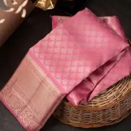 Women Kanjeevaram Silk Saree with Woven Motifs -image-34