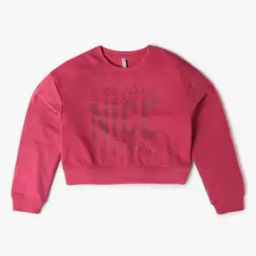 Girls Embellished Regular Fit Round-Neck T-Shirt-image-92
