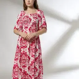 Women Printed Midi Fit & Flare Dress-picture-51