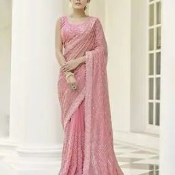 Women Embroidered Saree with Contrast Border-picture-22