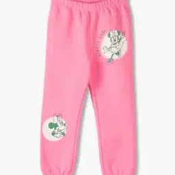 Girls Minnie Mouse Print Tapered Fit Joggers-image-78