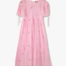 Girls Embellished Fit & Flare Dress-image-46
