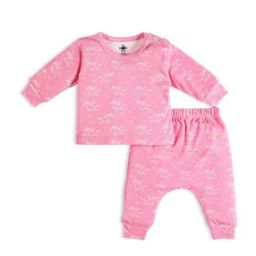 Unicorn Print T-Shirt & Pyajams Set with Full Sleeves-picture-1