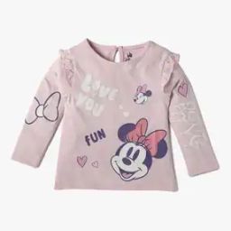 Girls Minnie Mouse Print Regular Fit T-Shirt-image-85