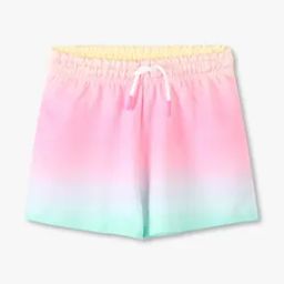 Girls Tie & Dye Regular Fit Shorts with Functional Drawstring-picture-18