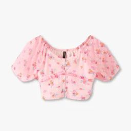 Girls Floral Print Relaxed Fit Top-image-68