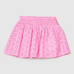 Girls Schiffili Embroidered A-Line Skirt-picture-29