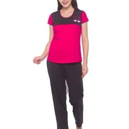 Colou-block Maternity Top & Pyjama Set-image-3