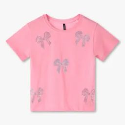 Girls Embellished Relaxed Fit Crew-Neck T-Shirt-image-29