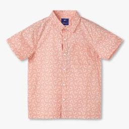 Boys All-Over Print Relaxed Fit Cotton Shirt-image-52