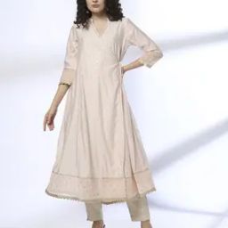 Women Micro Print Flared Kurta-picture-13