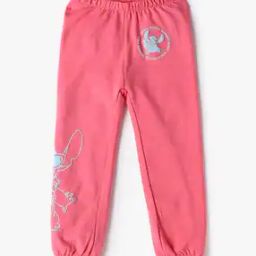 Girls Graphic Print Joggers with Elasticated Waist-picture-8