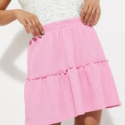 max URB_N Women Textured Mini Skirt-picture-10