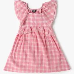Girls Checked A-Line Dress-picture-20